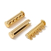 6Pcs 6 Styles Multi-Strand Brass Magnetic Slide Lock Clasps Set KK-FS0001-22-3