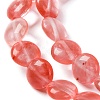 Cherry Quartz Glass Beads Strands G-T047-A11-01-4