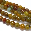 Natural Agate Beads Strands X-G-G591-8mm-01-1