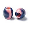 Two Tone Resin European Beads RESI-U008-06C-1