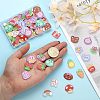 CHGCRAFT 80Pcs 20 Style Printed Acrylic Cabochons OACR-CA0001-19-3