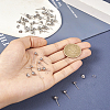 Pandahall 90Pcs 3 Size 202 Stainless Steel Ball Stud Earring Findings STAS-TA0002-22-5