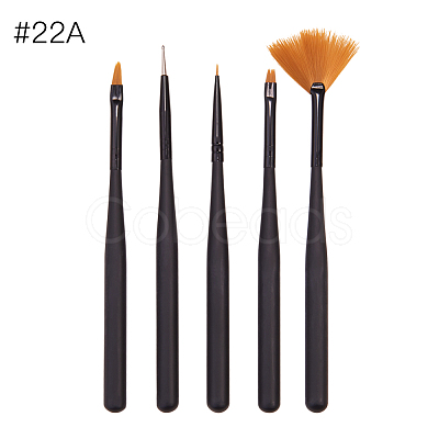 5 Pcs Nail Art Brush Pens MRMJ-Q059-022A-1