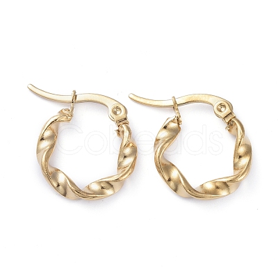 201 Stainless Steel Hoop Earrings EJEW-I245-07C-1