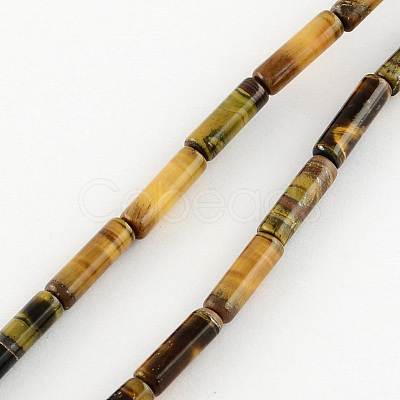 Natural Tiger Eye Stone Beads Strands G-R181-14-1