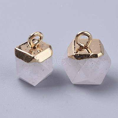 Natural Quartz Crystal Charms G-S359-015F-1