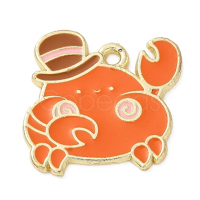 Cartoon Alloy Enamel Pendants ENAM-K071-02G-01-1