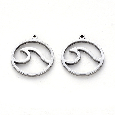 Non-Tarnish 304 Stainless Steel Pendants X-STAS-N092-95-1