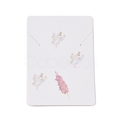 Rectangle Paper Necklace Display Cards CDIS-C004-05B-1