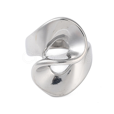 Non-Tarnish Ion Plating(IP) 304 Stainless Steel Rings for Women RJEW-K270-03B-P-1