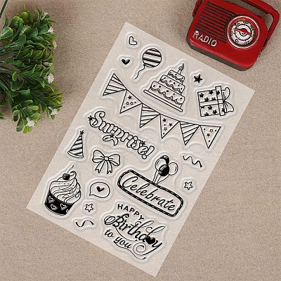 PVC Plastic Stamps DIY-WH0167-56H-1