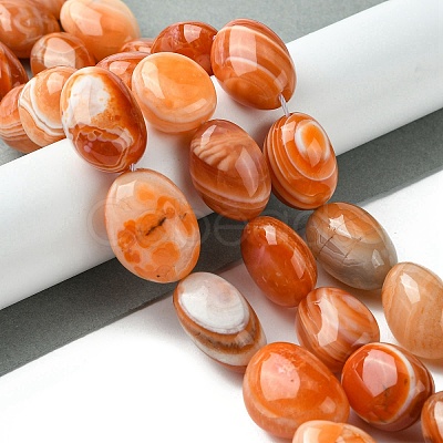 Natural Red Botswana Agate Beads Strands G-G117-A05-06-1
