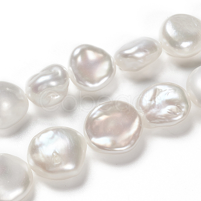 Natural Baroque Pearl Keshi Pearl Beads Strands PEAR-K004-33-1