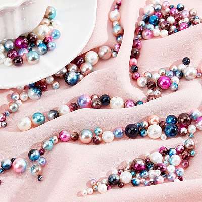 PandaHall Elite 1575Pcs 5 Colors Acrylic Imitation Pearl Beads OACR-PH0001-73-1