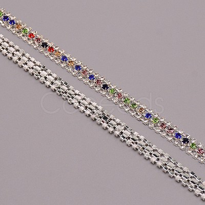 3 Rows Rhinestone Mesh Trimming CHC-TAC0001-02-1