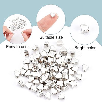 SUPERFINDINGS 1000Pcs Plating ABS Plastic Beads KY-FH0001-18-1