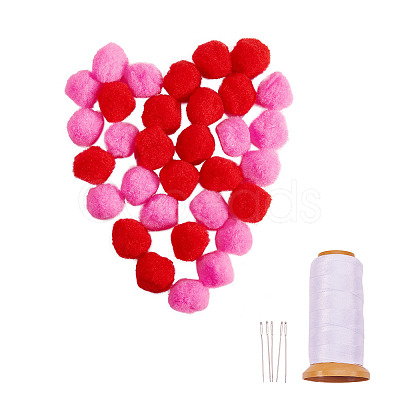 DIY Pom Pom Ball Decoration Making Kits DIY-SZ0001-41A-1