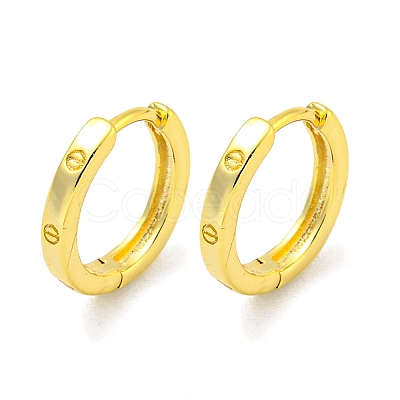 Brass Hoop Earrings EJEW-L211-08H-G-1