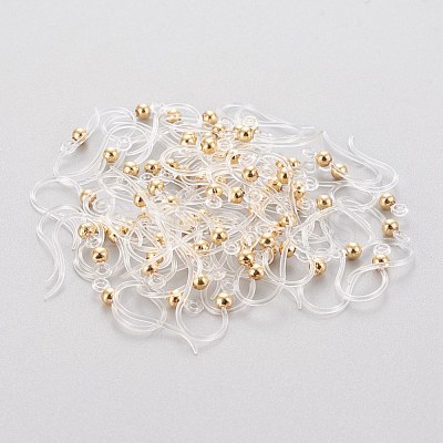 Eco-Friendly Plastic Earring Hooks STAS-K203-03G-1