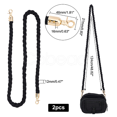 Thin Braided Cotton Bag Strap FIND-WH0049-18C-1