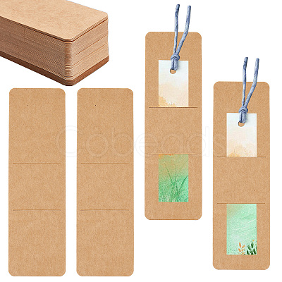 Rectangle Kraft Bookmark Sleeves AJEW-WH0041-42-1