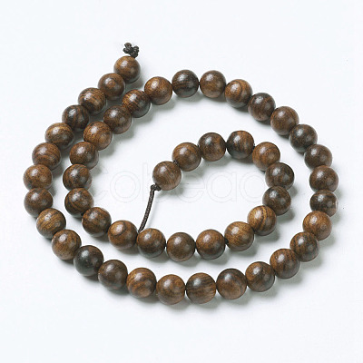 Natural Yellow Rosewood Beads WOOD-J001-01-10mm-1