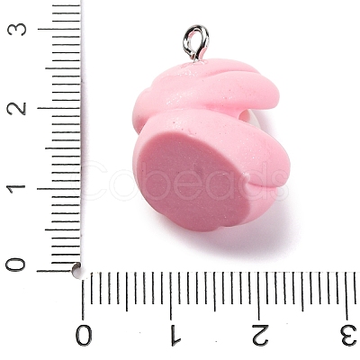 Opaque Resin Pendants RESI-P043-01P-02-1