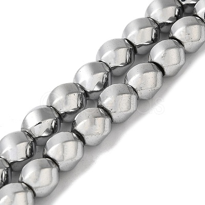 Electroplated Non-Magnetic Synthetic Hematite Beads Strands G-P518-05C-01-1