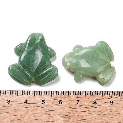 Natural Green Aventurine Carved Beads G-K383-09-1