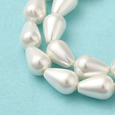 Electroplate Shell Pearl Beads Strands BSHE-G010-6x9mm-01A-1