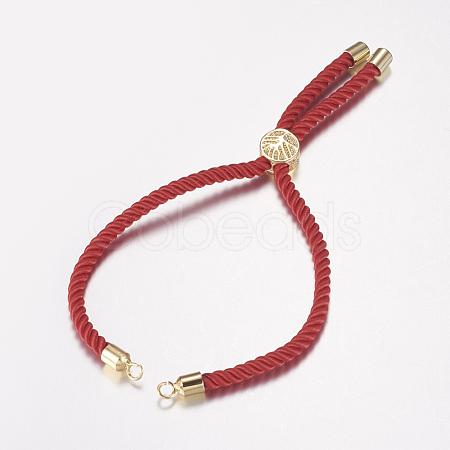 Nylon Twisted Cord Bracelet Making MAK-F019-01G-1