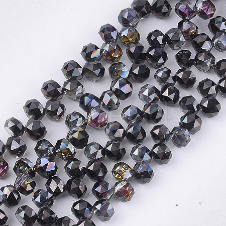 Electroplate Glass Beads Strands EGLA-S179-04A-D02-1