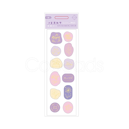 PVC Self Adhesive Sealing Wax Stamp Stickers for Wedding Invitations Valentine's Day Envelope Cards Gift Wrapping Scrapbooking PW-WG42527-05-1