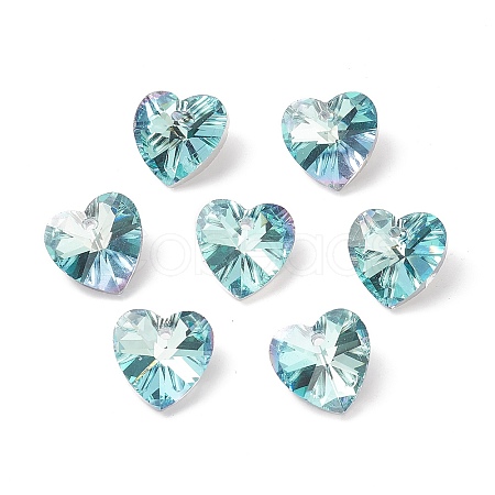 Faceted Glass Charms X-RGLA-L026-B10-1