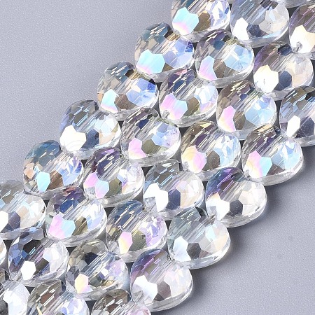 Electroplate Glass Beads Strands EGLA-S176-08A-A01-1