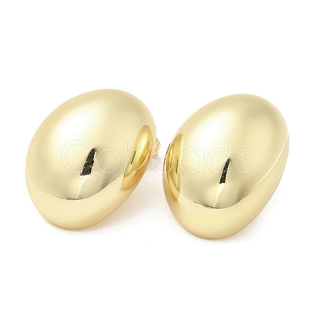 Rack Plating Brass Stud Earrings X-EJEW-F324-03G-1