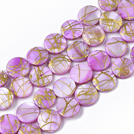 Drawbench Freshwater Shell Beads Strands SHEL-T014-012E-1