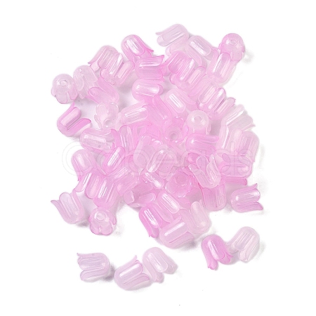 Transparent Acrylic Beads Caps OACR-B022-01A-1