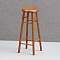 Doll's House Bar Stools, Mini Furniture Model Pieces, Sandy Brown, 77x32mm