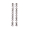 Brass Multi-Strand Links, 10-Hole, Oval, Platinum, 44.5x4.5x2.5mm, Hole: 2mm