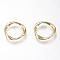 Alloy Linking Rings, Twisted Ring, Golden, 20.5~21x3mm, Inner Diameter: 15~15.5mm