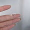 Alloy Earrings for Women, with 925 Sterling Silver Pin, Heart, 10mm