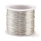 Copper Wire, Long-Lasting Plated, Silver, 26 Gauge, 0.4mm, 80m/roll