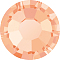 Preciosa&reg MAXIMA Crystal No Hotfix Flatback Stones, Czech Crystal, Aluminium Layer, Round(438 11 615 Chaton Rose), 00030 266 Apricot, SS12(3~3.2mm)