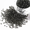 Glass Seed Beads, Transparent, Round, Gray, 12/0, 2mm, Hole: 1mm, about 30000 beads/pound