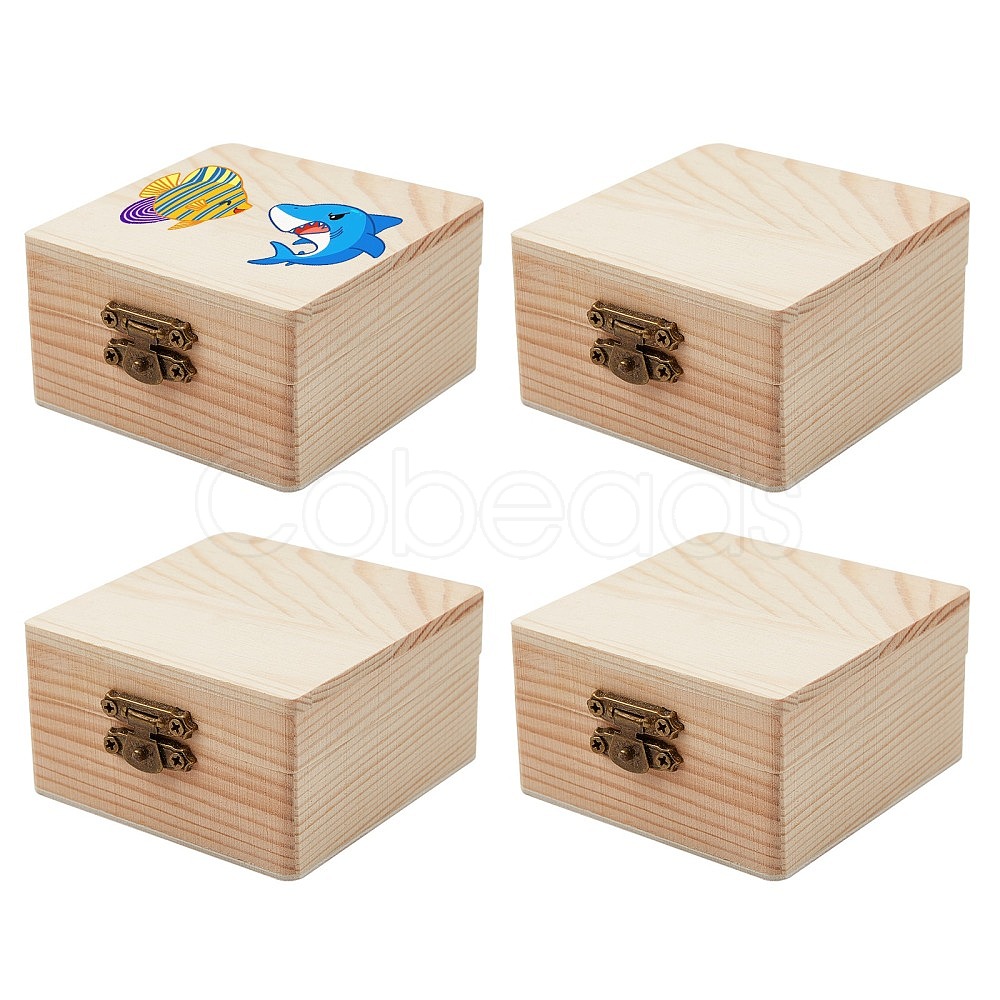 Cheap Unfinished Pine Wood Jewelry Box Online Store