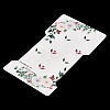 Rectangle Flower Print Paper Hair Clip Display Cards CDIS-M007-03C-3