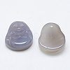 Natural Grey Agate Pendants G-T122-15A-05-2