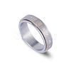 Om Mani Padme Hum Titanium Steel Rotatable Finger Ring PW-WG12553-05-4