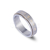 Om Mani Padme Hum Titanium Steel Rotatable Finger Ring PW-WG12553-05-4